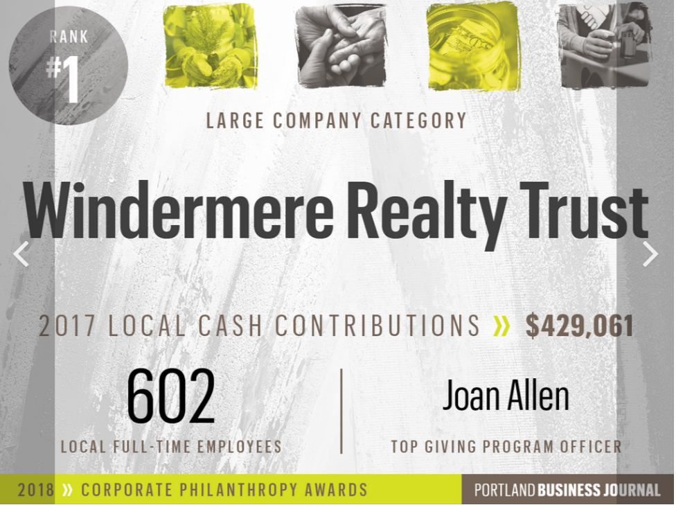 Jon Cohen is a broker at Windermere Realty Trust, Oregon's top corporate contributor.